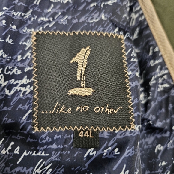 1 Like No Other Men's Cotton Sport Coat Green 44L NWT - Picture 8 of 13